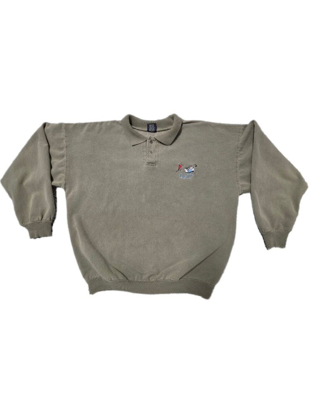 Vtg 90s WEK The World Wekender Golf Sweatshirt Mens 2XL Heavy Cotton USA Made